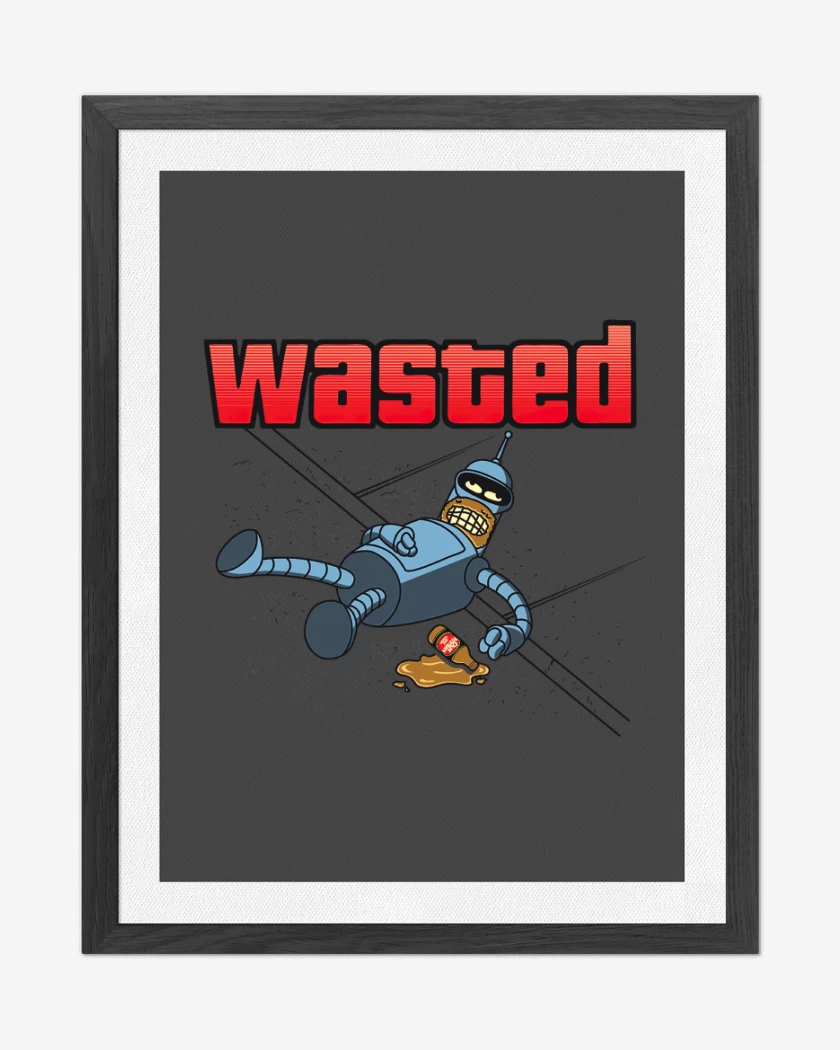 Cuadro decorativo Carbon de Wasted Bender