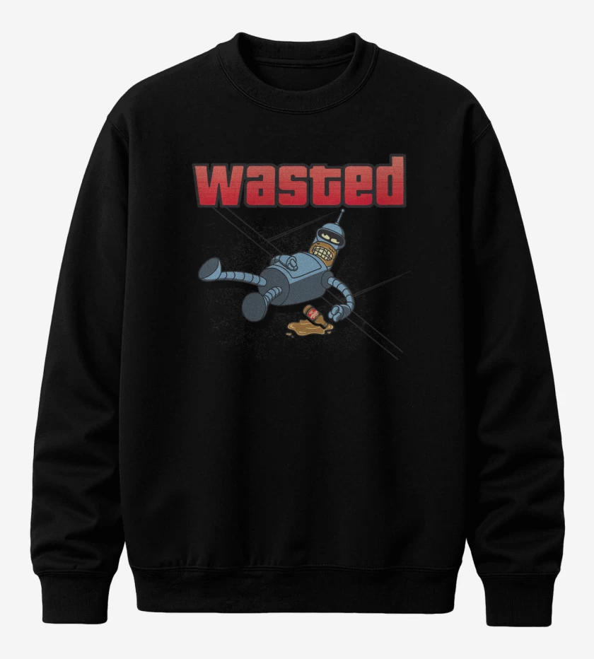 Poleron polo Negro de Wasted Bender