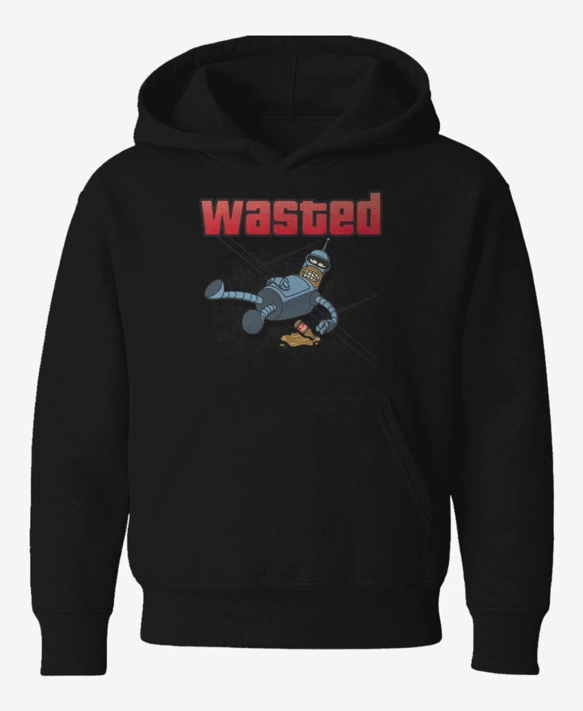 Poleron de niño Negro de Wasted Bender