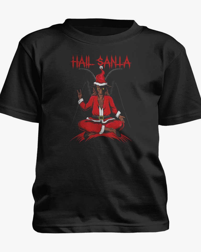 Polera de niño Negro de Satan Claus