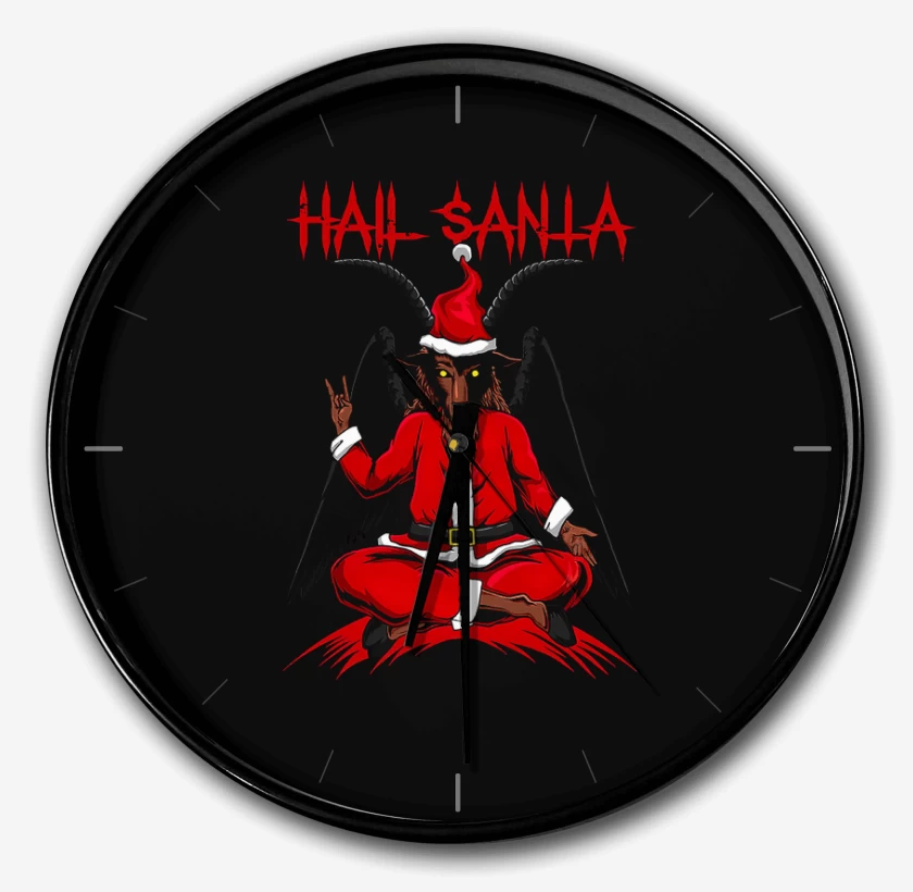 Reloj Negro de Satan Claus