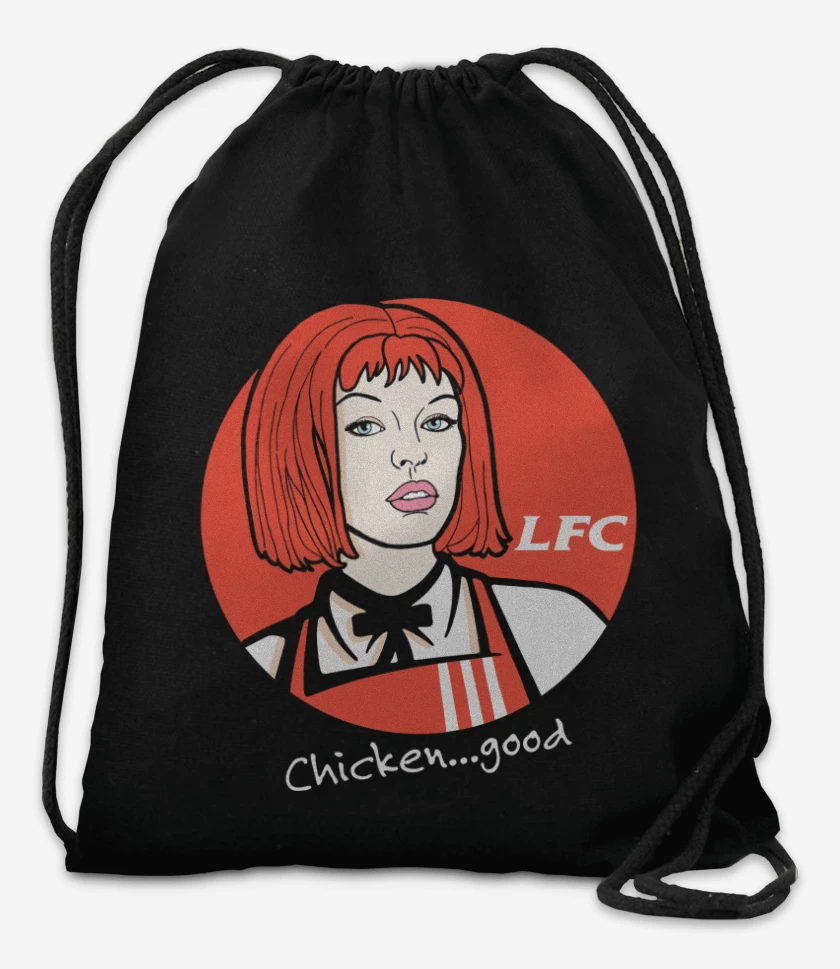 Mochila Negro de Leeloo Fried Chicken