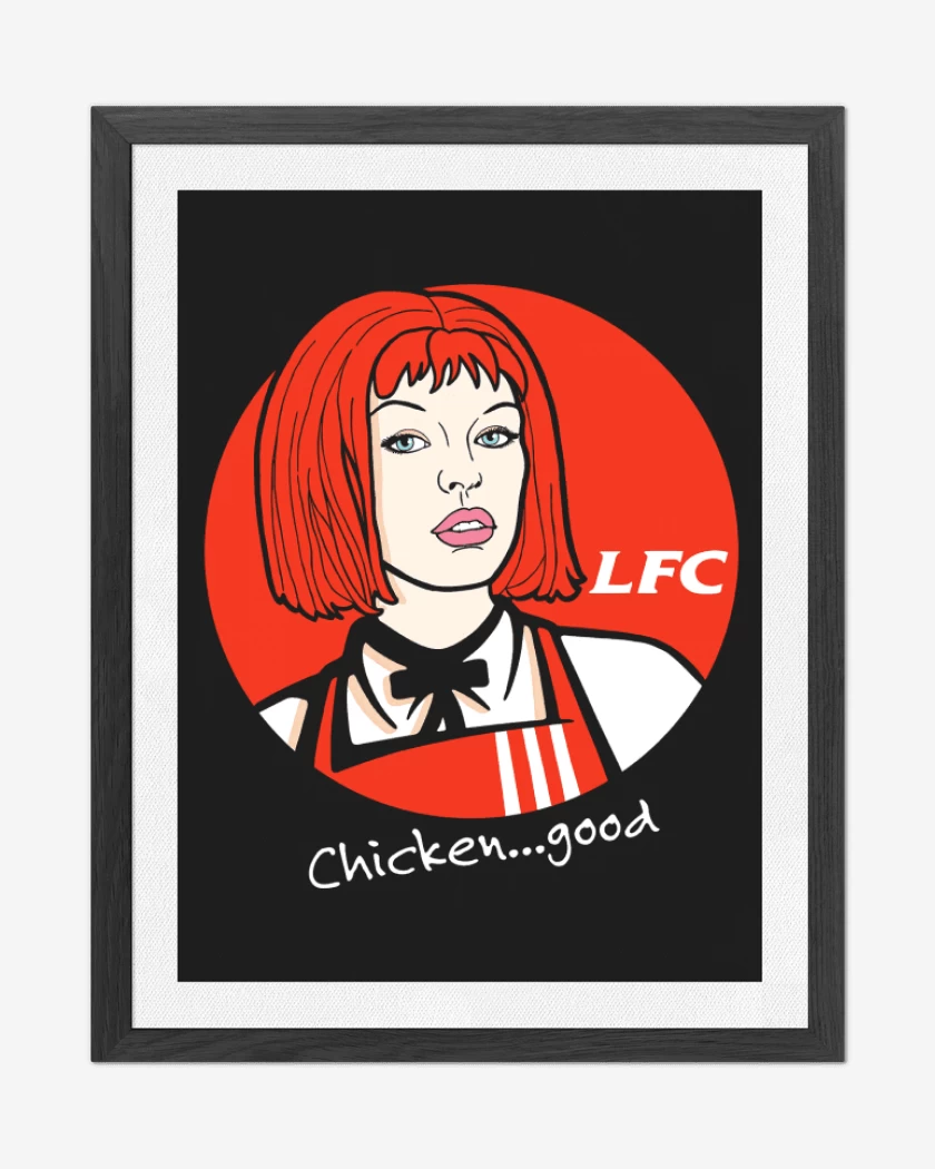 Cuadro decorativo Negro de Leeloo Fried Chicken