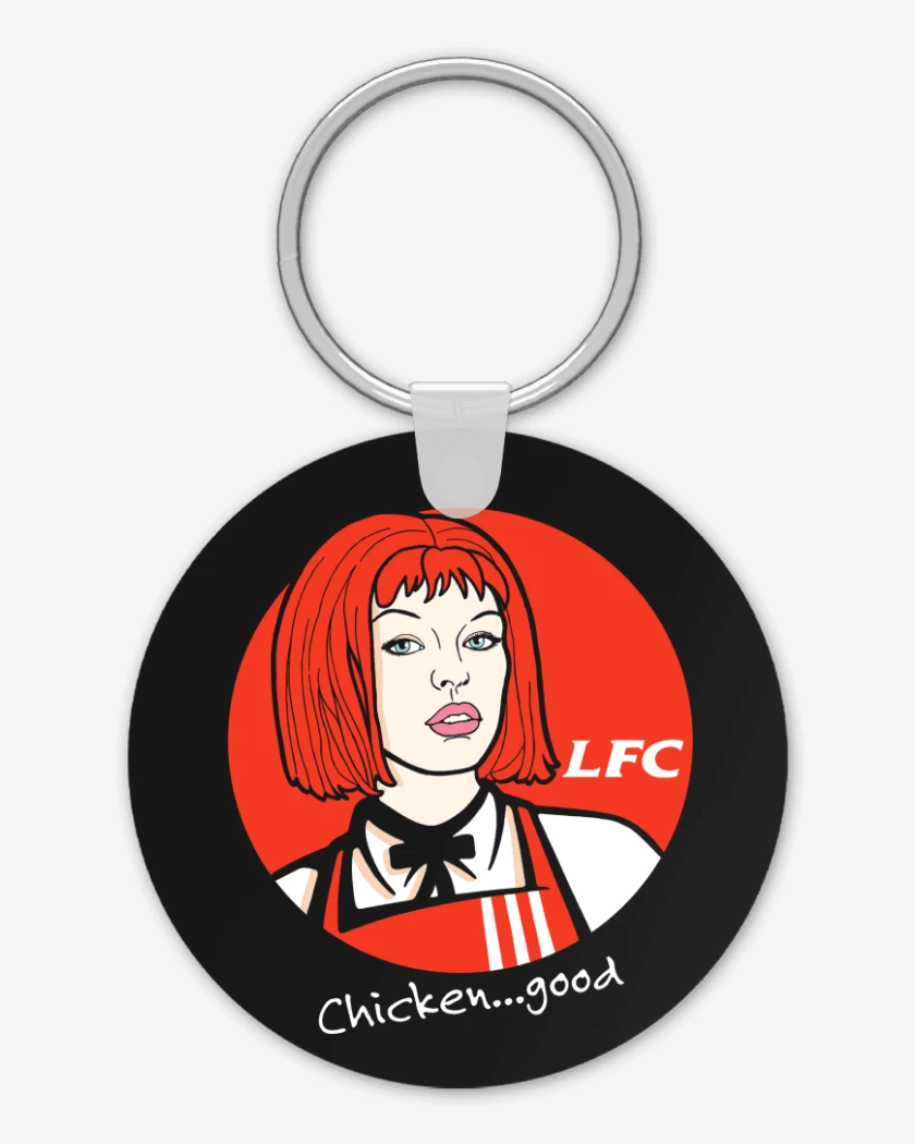 Llavero Negro de Leeloo Fried Chicken