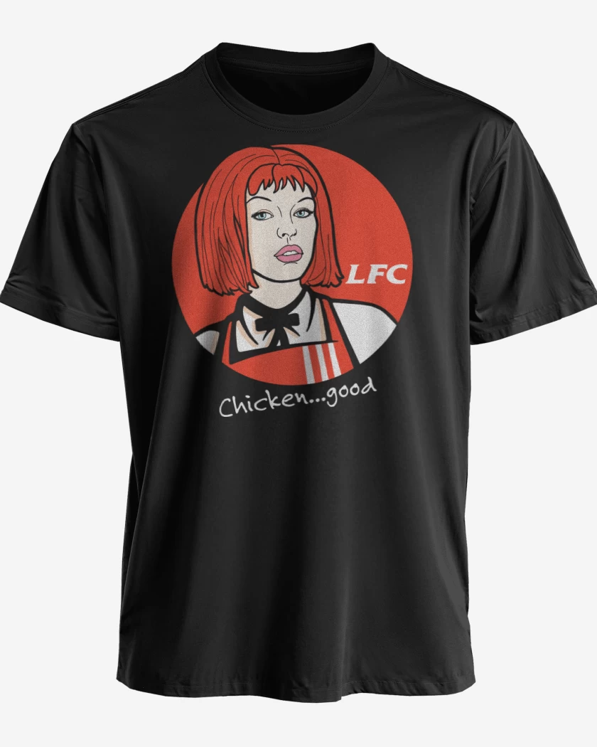 Polera premium Negro de Leeloo Fried Chicken