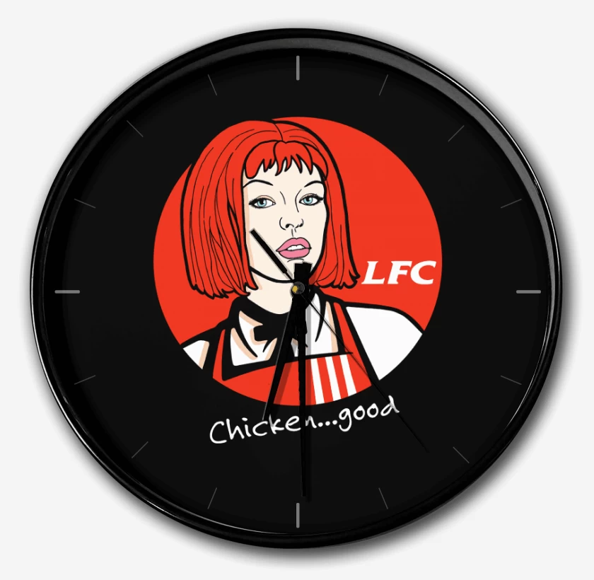 Reloj Negro de Leeloo Fried Chicken
