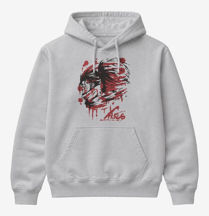 Poleron Canguro básico Gris Melange de Yasuo