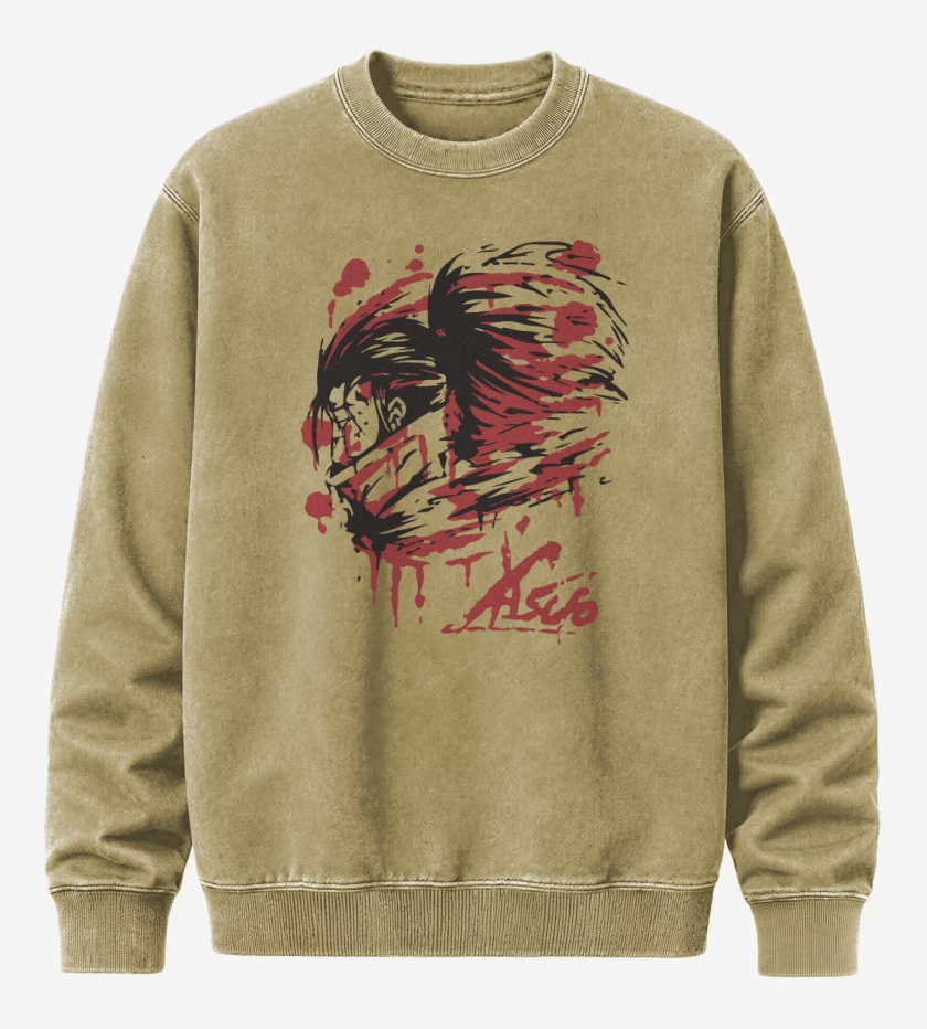 Poleron Polo Acid Wash Beige de Yasuo