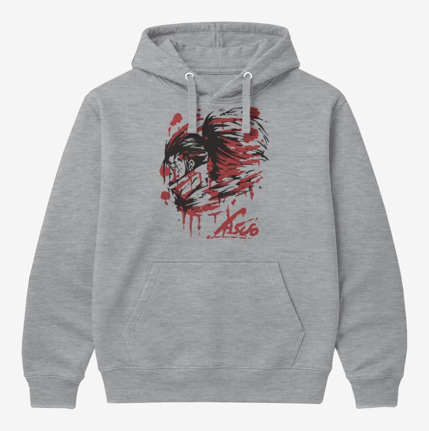 Polerón Canguro Gris Melange de Yasuo