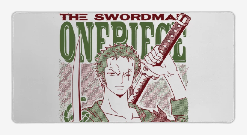 Mouse pad Gamer Blanco de Zoro