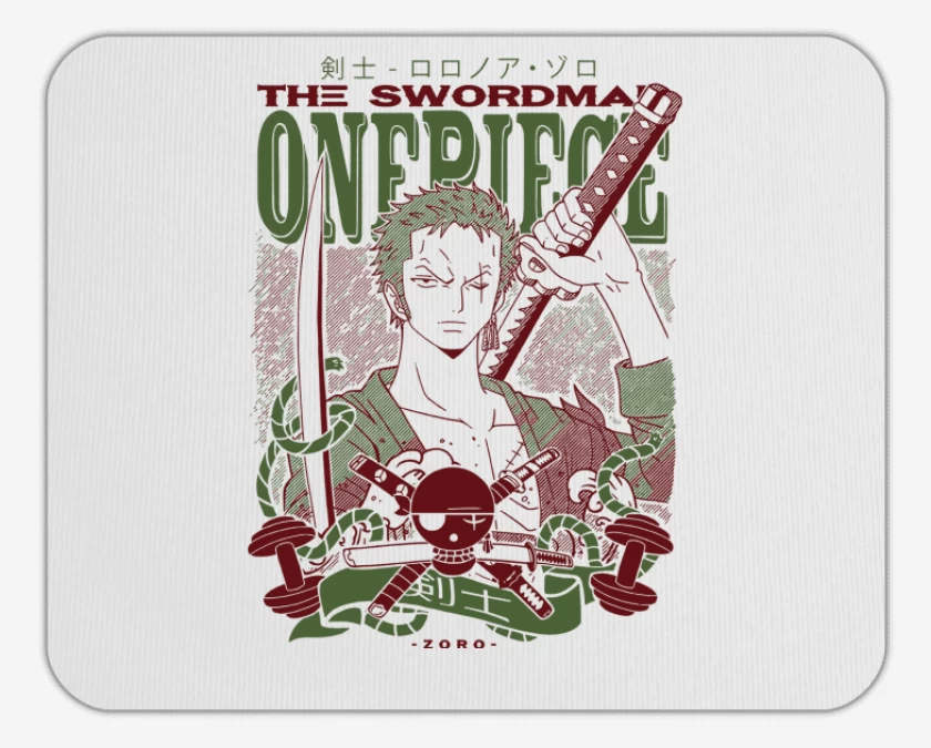 Mousepad Blanco de Zoro