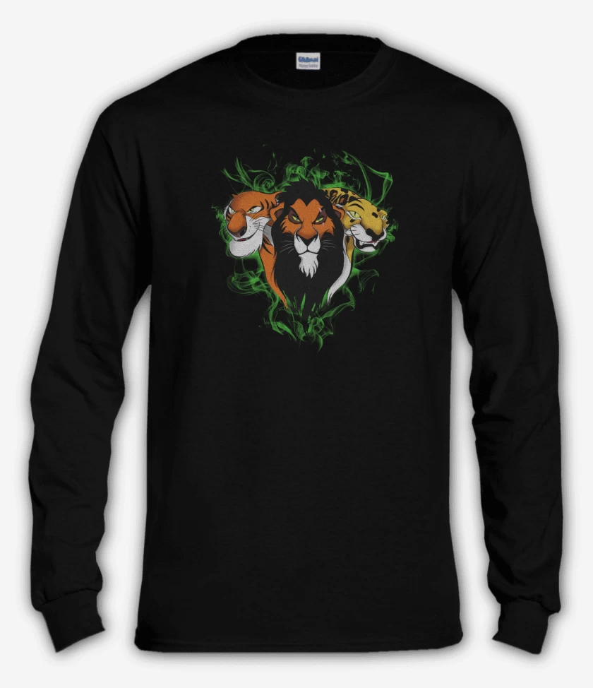 Polera manga larga Negro de Evil gatitos