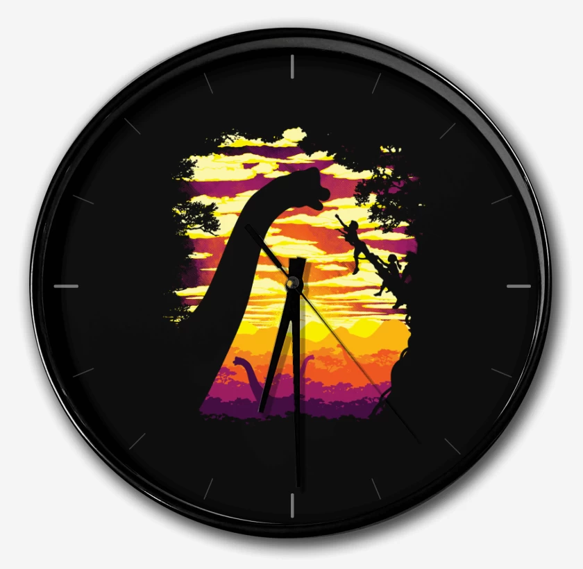 Reloj Negro de Braquiosaurio Jurassic Park