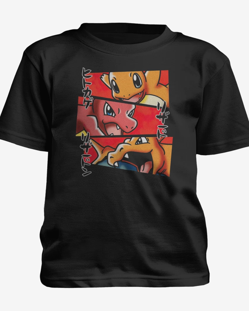 Polera de niño Negro de Tipo Fuego Definitivo