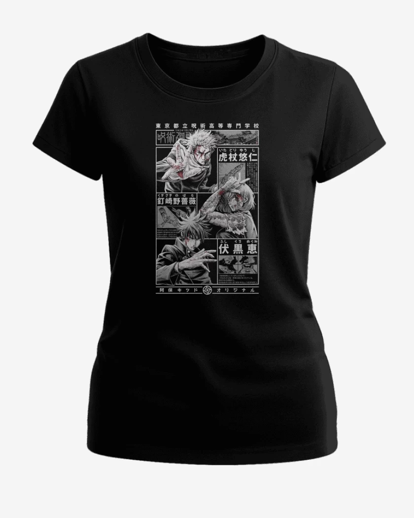 Polera de Mujer Negro de Jujutsu Kaisen!!!
