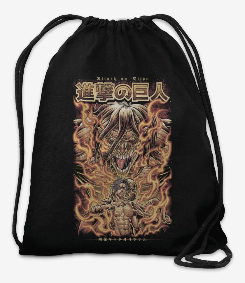 Mochila Negro de Eren Jaeger