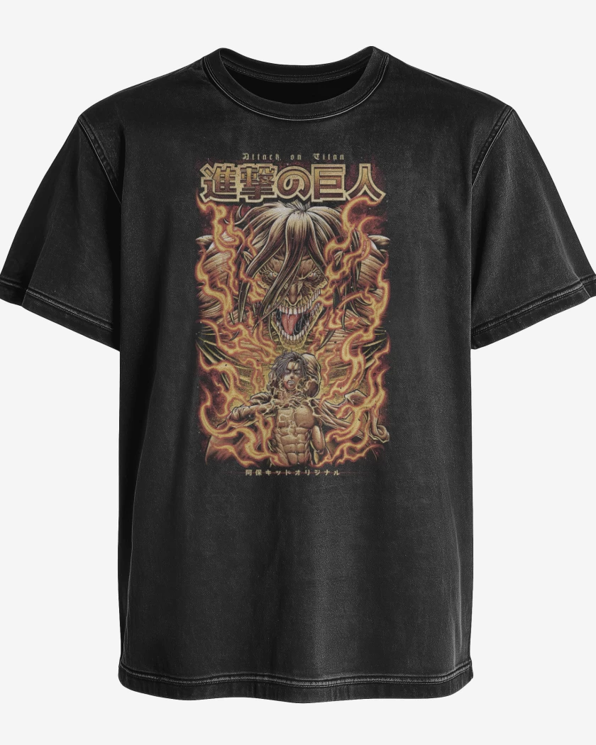 Polera desgastada Eren Jaeger