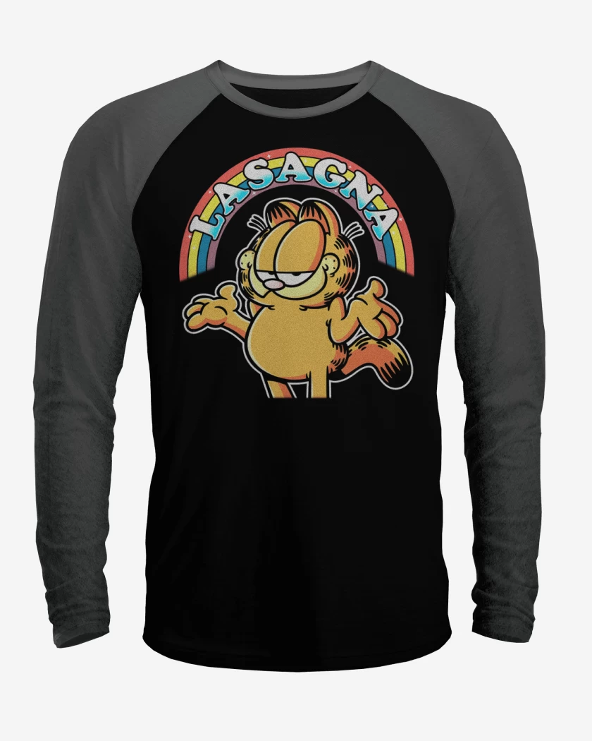 Polera Raglan Negro / Negro Heather de Lasagna