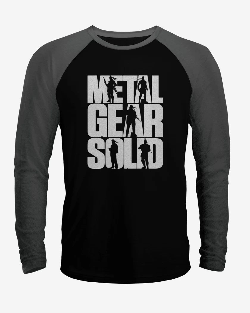Polera Raglan Negro / Negro Heather de MGS