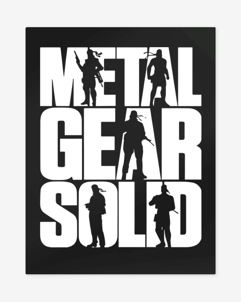 Print metalico Negro de MGS