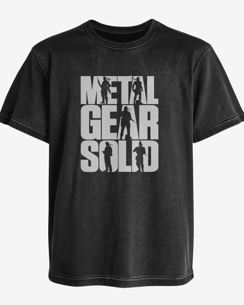 Polera desgastada Negro de MGS
