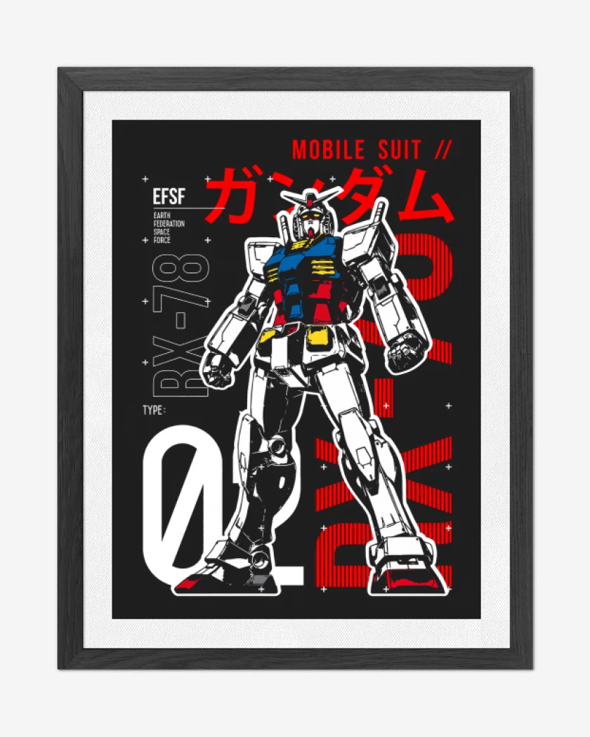 Cuadro decorativo Negro de Rx 78