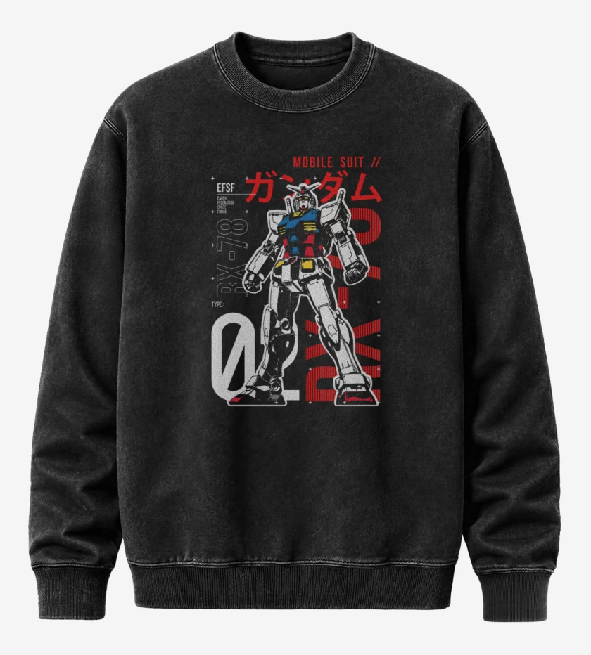 Poleron Polo Acid Wash Negro de Rx 78