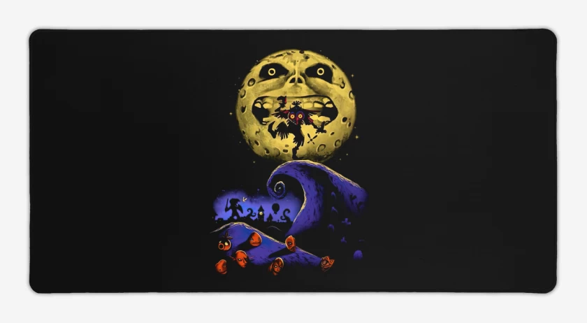 Mouse pad Gamer Negro de Majora of moon