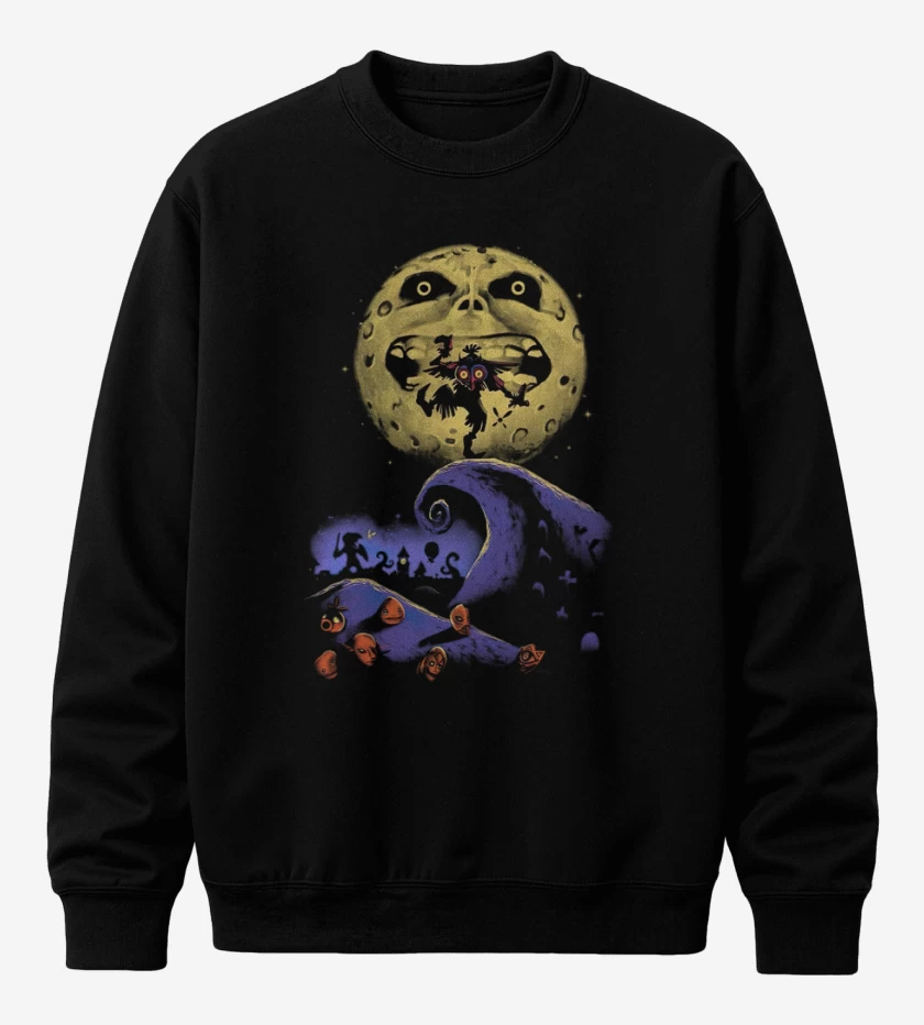 Poleron polo Negro de Majora of moon