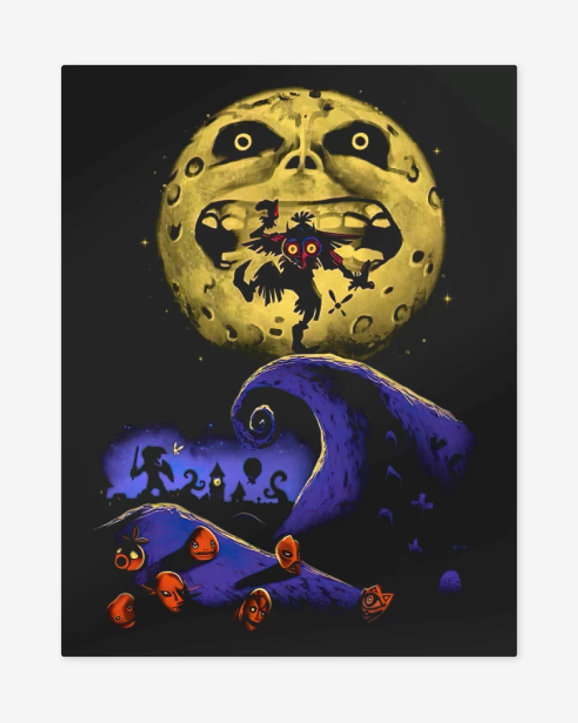 Print metalico Negro de Majora of moon