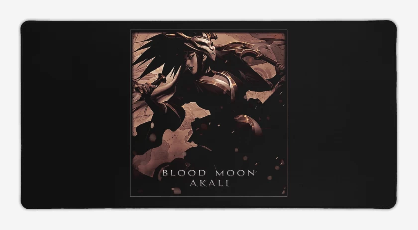 Mouse pad Gamer Akali luna sangrienta