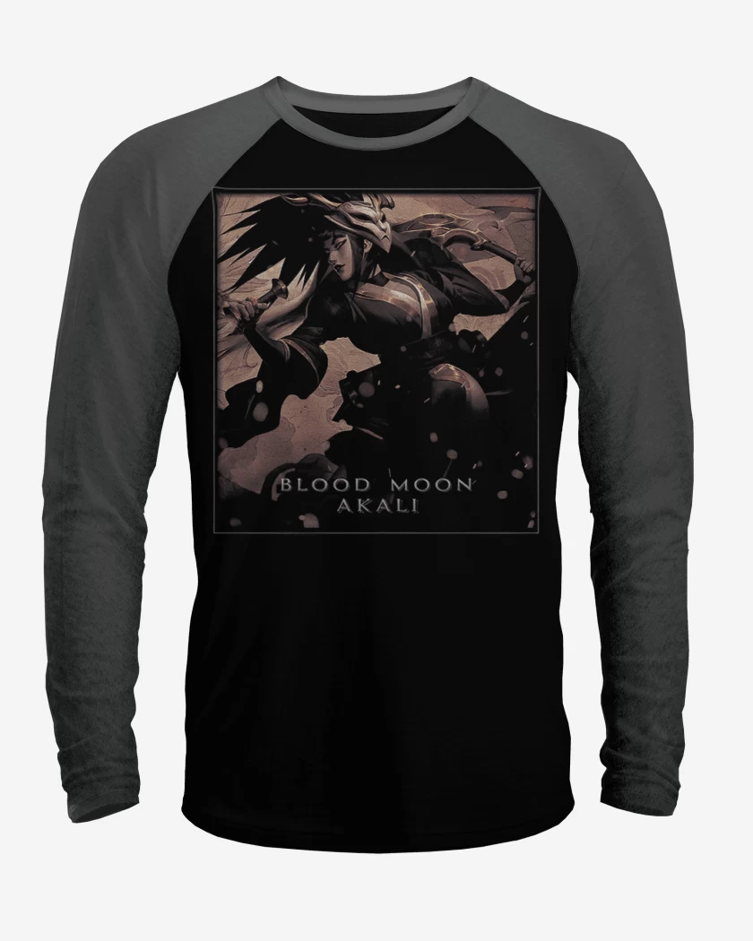 Polera Raglan Akali luna sangrienta