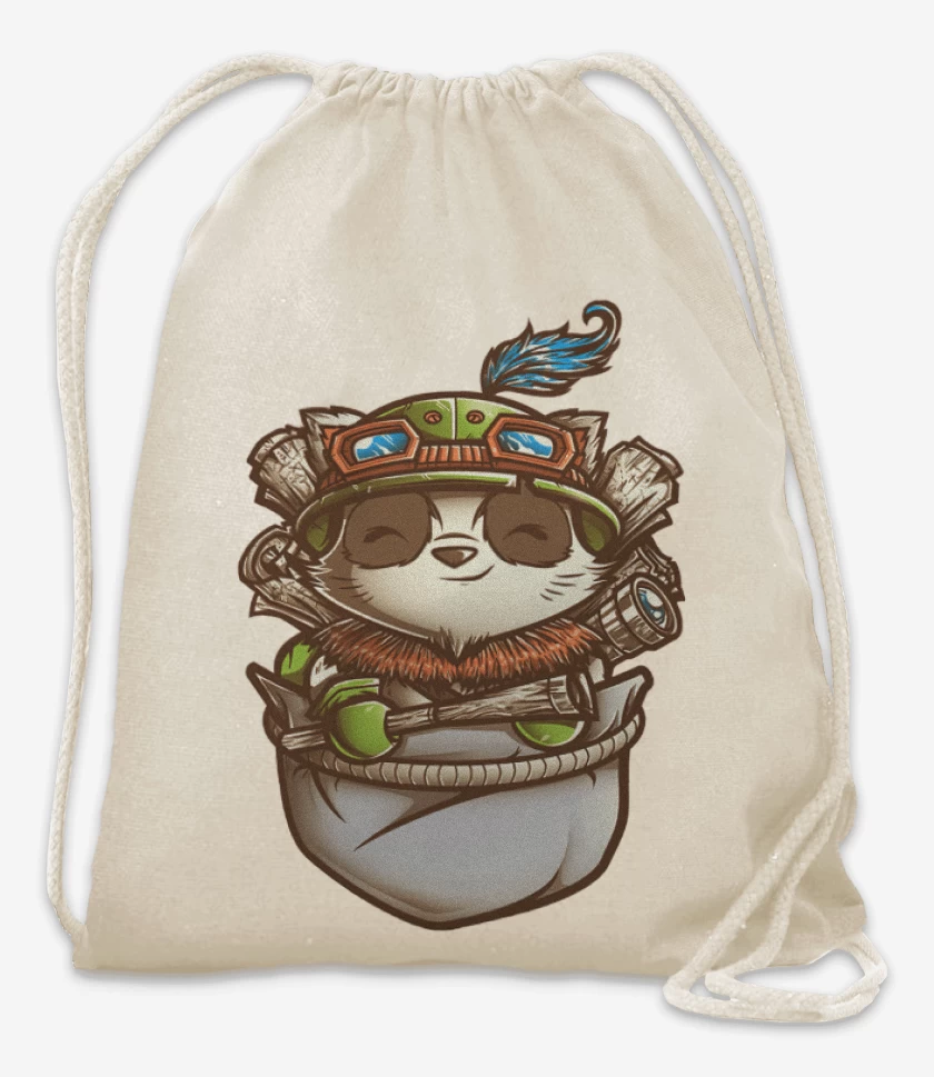 Mochila Blanco de Teemo de bolsillo