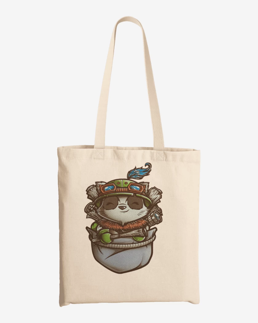 Totebag Teemo de bolsillo
