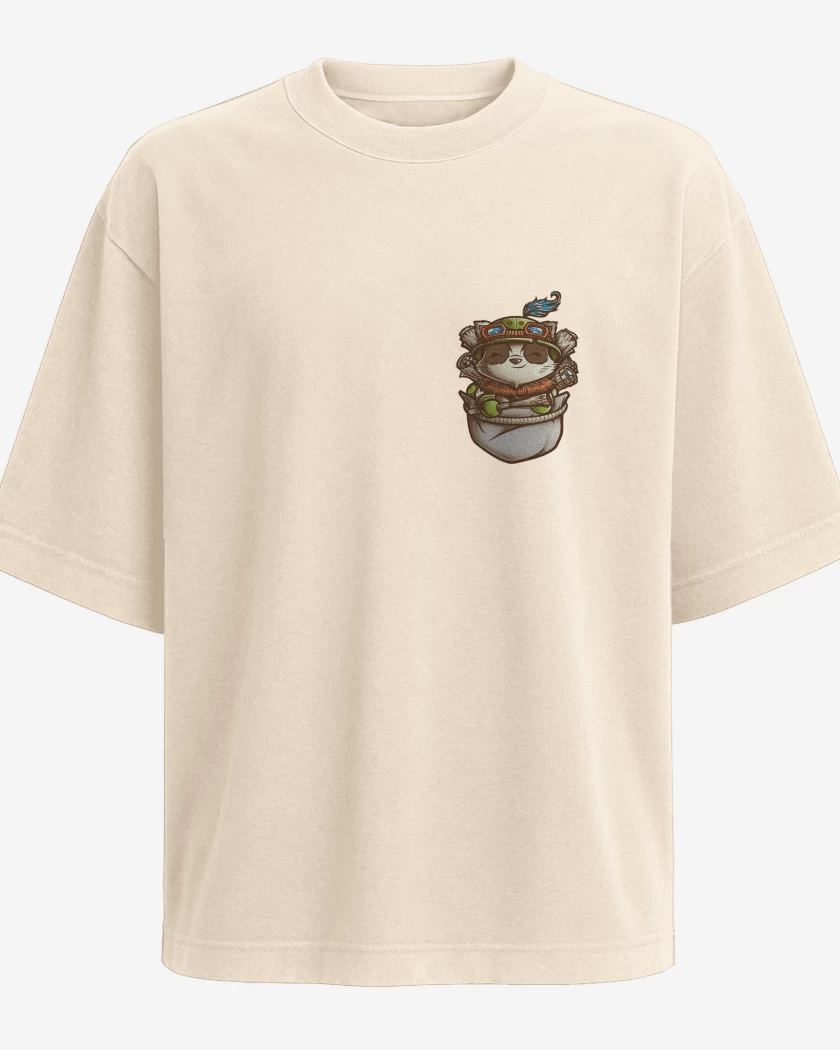 Polera Oversize Teemo de bolsillo