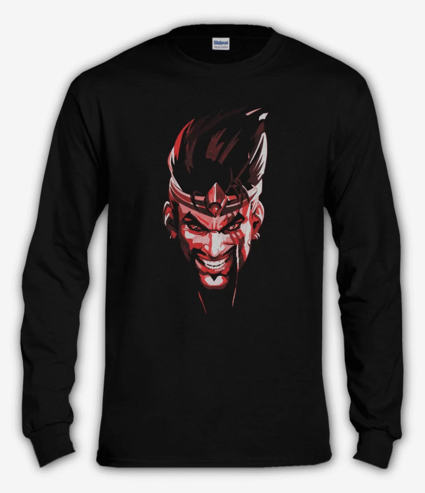 Polera manga larga Negro de Draaven