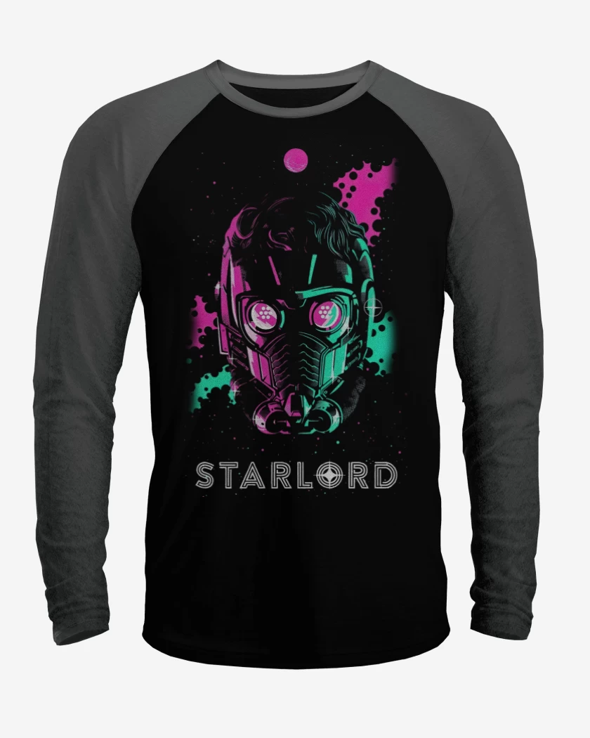 Polera Raglan Negro / Negro Heather de Starlord