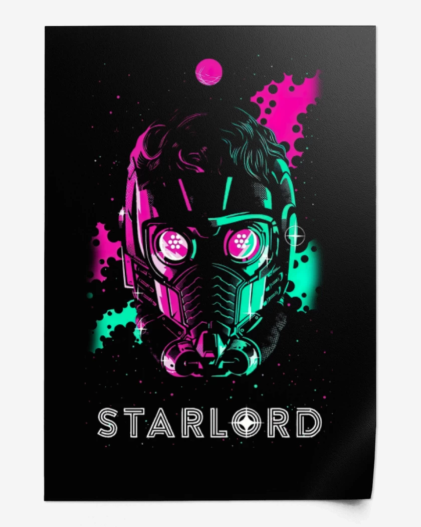 Print Negro de Starlord