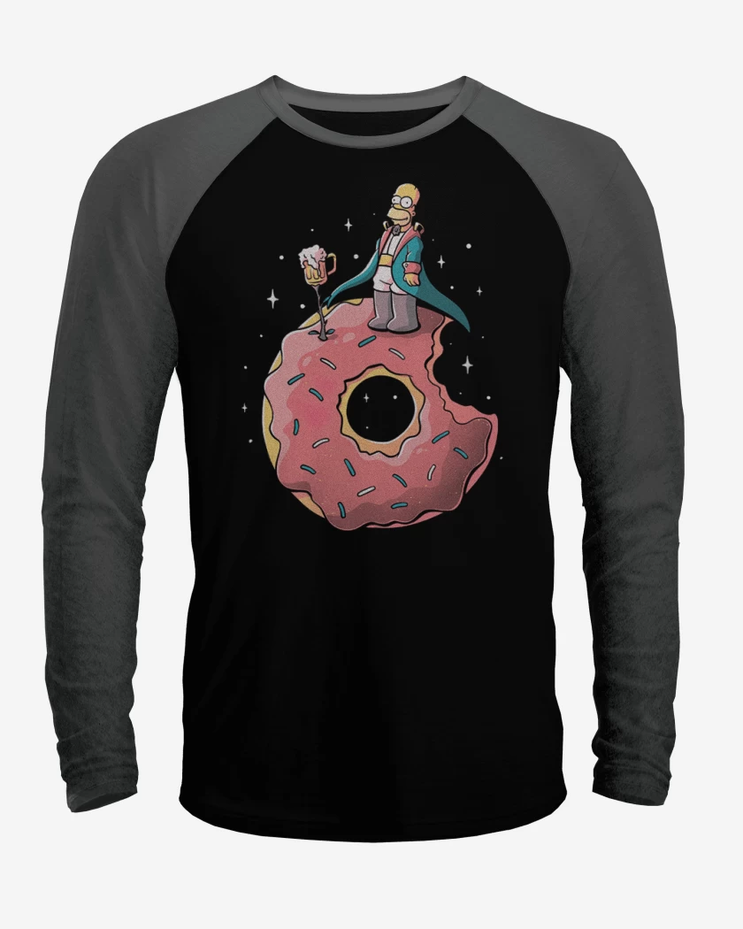 Polera Raglan Negro / Negro Heather de Le Petit Homero