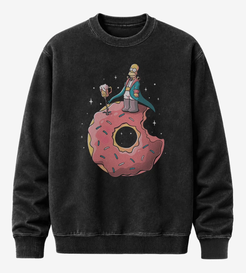 Poleron Polo Acid Wash Negro de Le Petit Homero