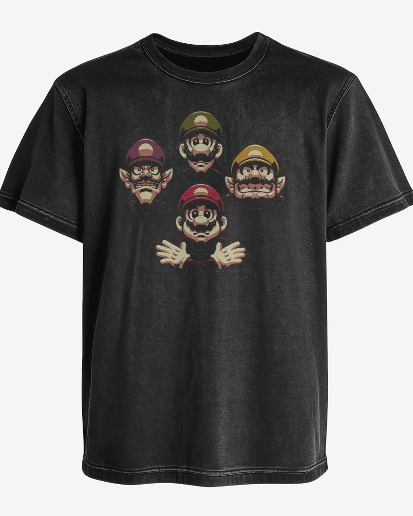 Polera desgastada Negro de Brohemian Rhapsody