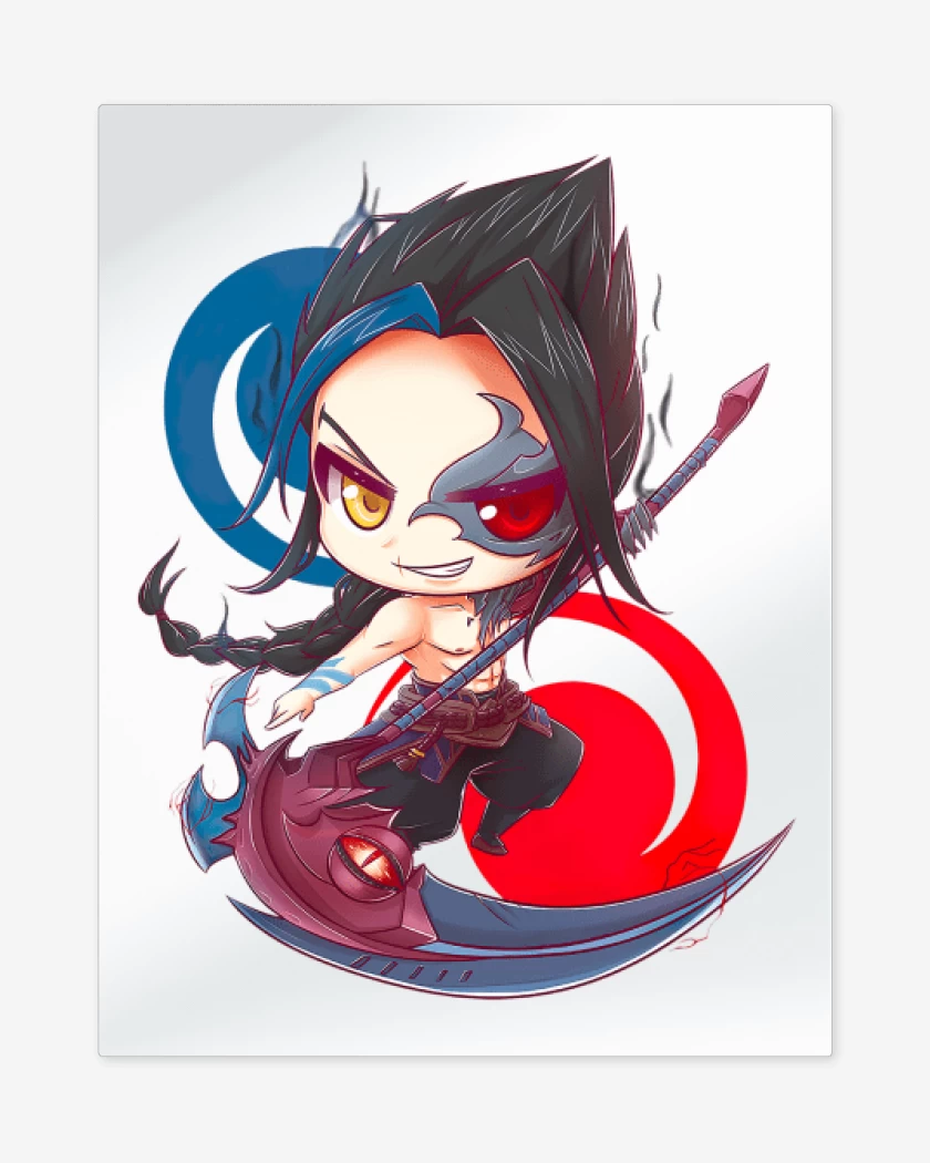 Print metalico Blanco de Kayn