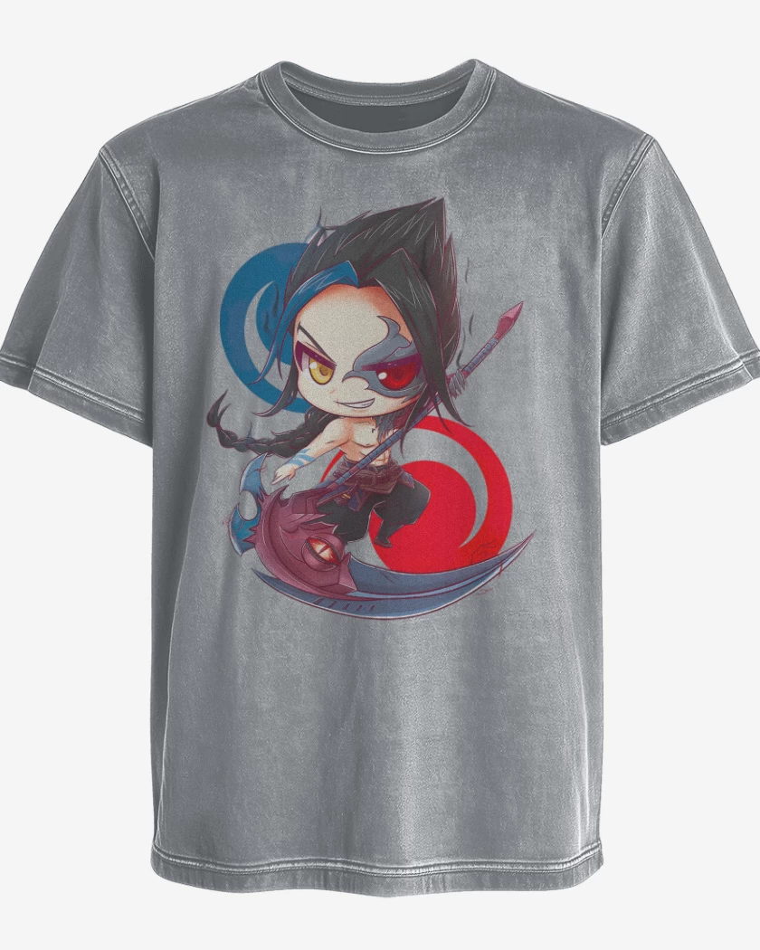 Polera desgastada Gris Melange de Kayn