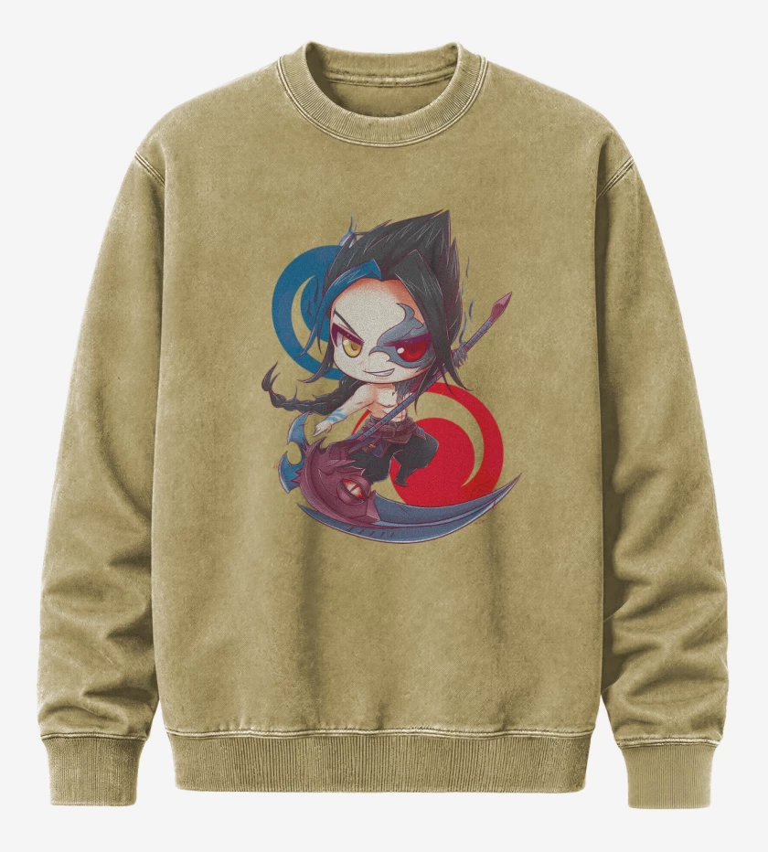 Poleron Polo Acid Wash Beige de Kayn