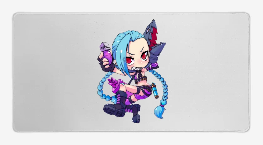 Mouse pad Gamer Blanco de Jinx