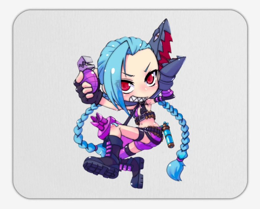 Mousepad Blanco de Jinx