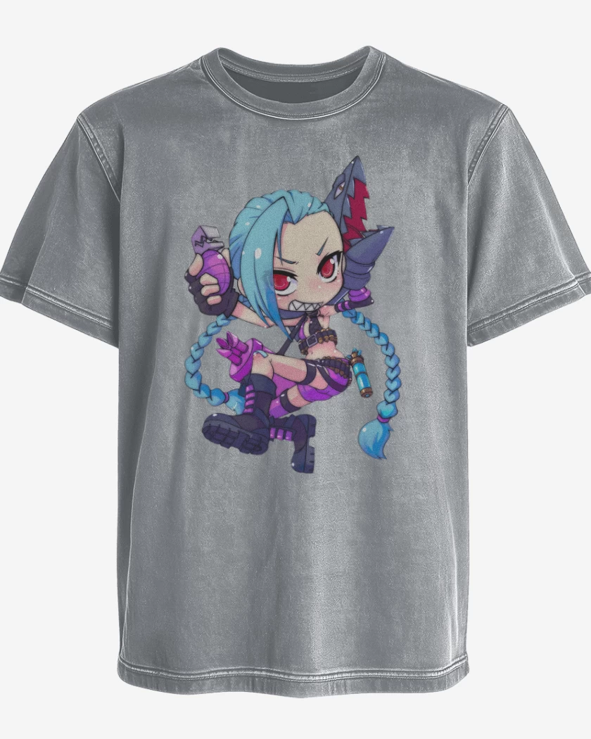 Polera desgastada Jinx
