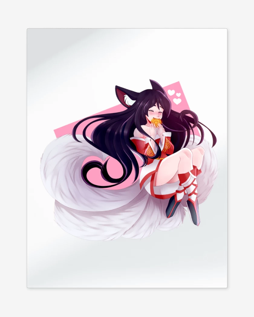 Print metalico Blanco de Ahri