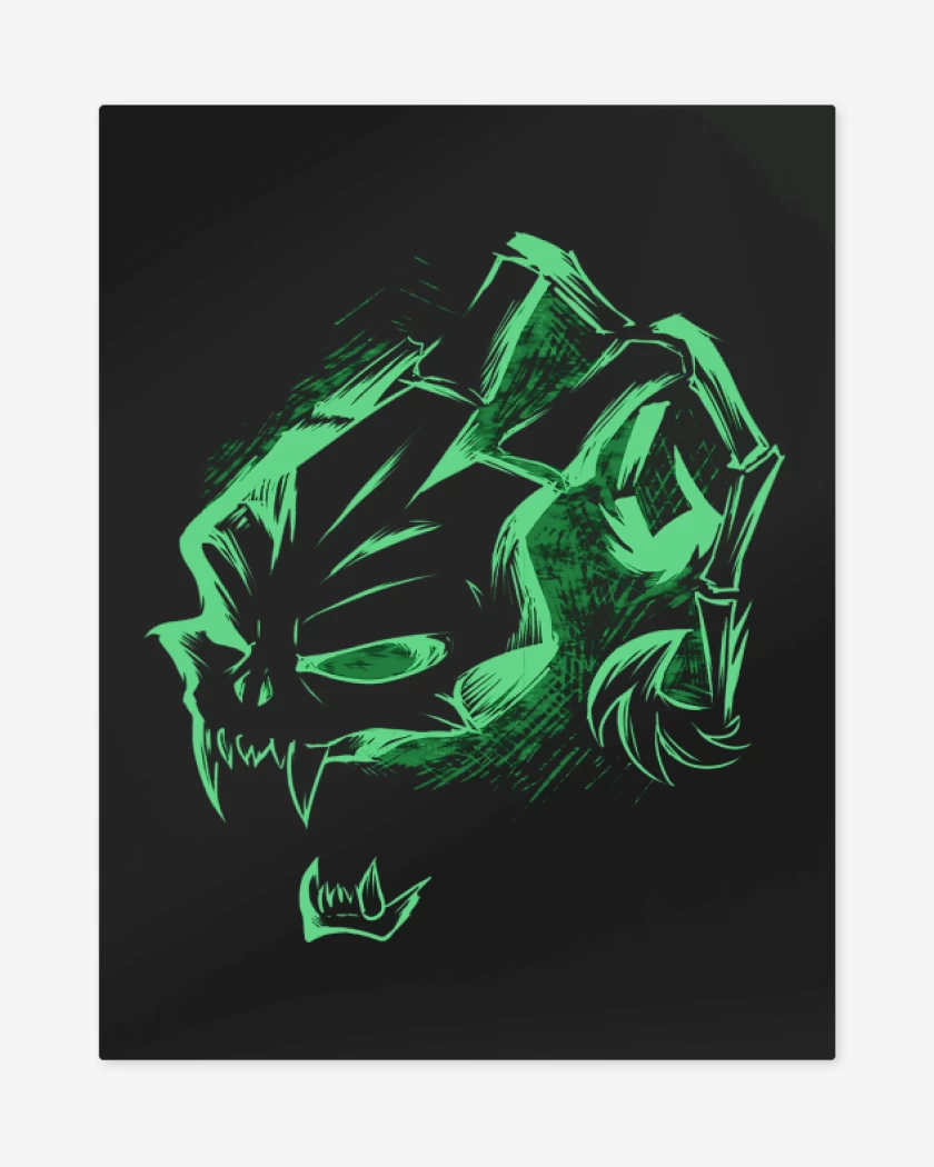 Print metalico Negro de Thresh