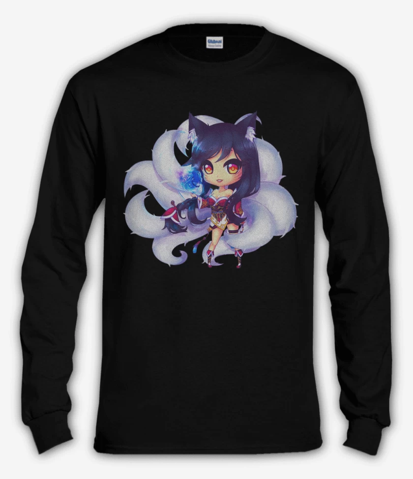 Polera manga larga Negro de Ahri 2
